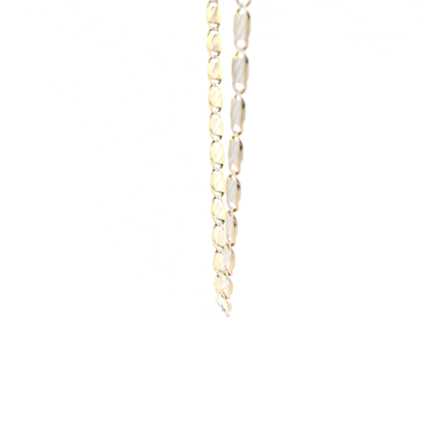 14K Yellow & White Gold 25" Mariner Style Chain