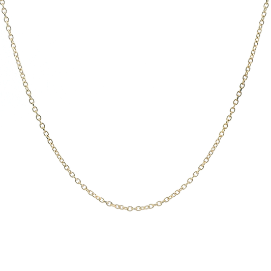 14K Yellow Gold 18" Cable Chain