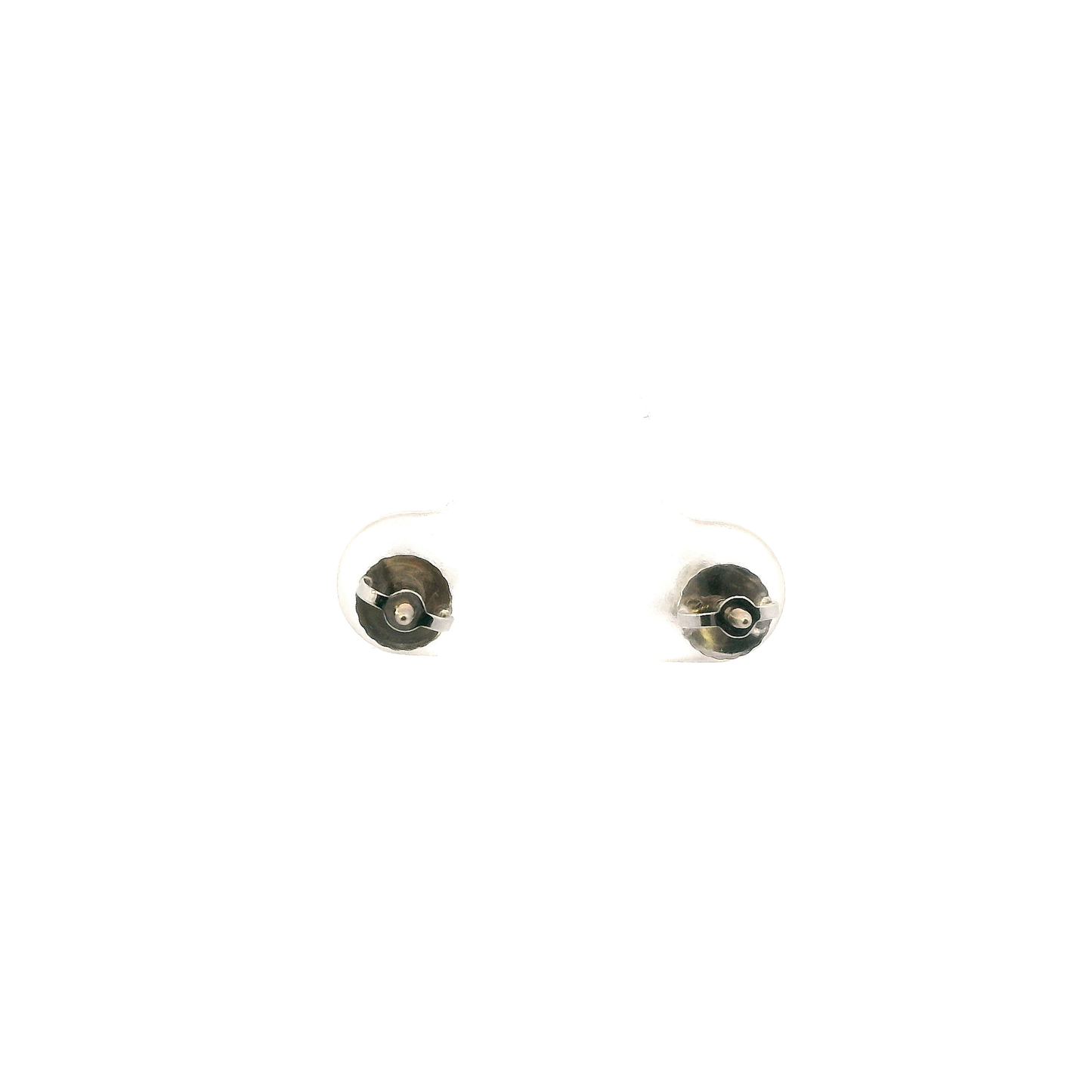 18K White Gold Diamond Solitaire Screw Back Earrings -0.50ct