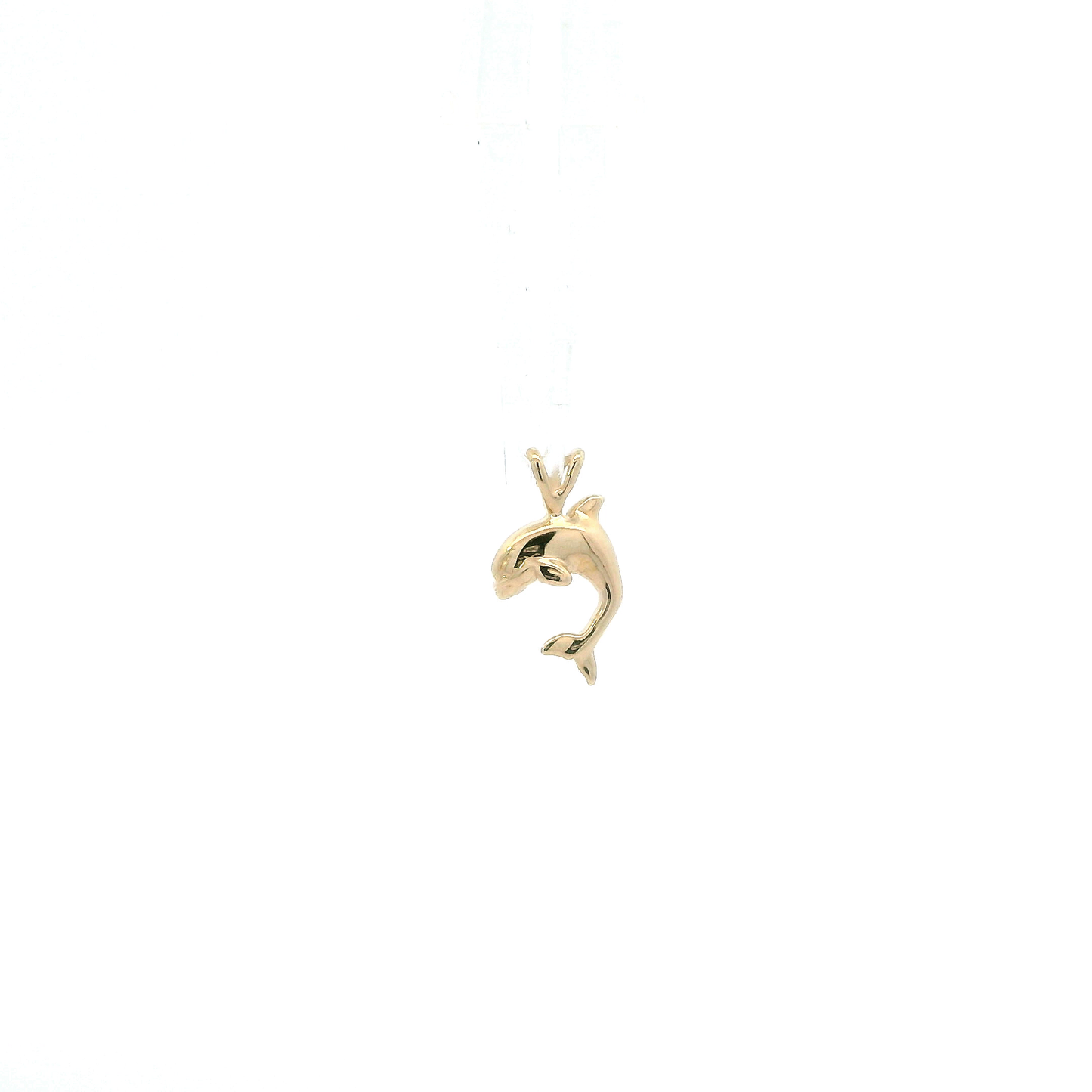 14K Yellow Gold Dolphin Pendant
