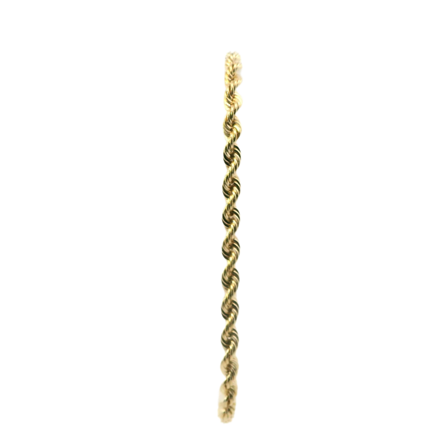 14K Yellow Gold 8" Rope Bracelet