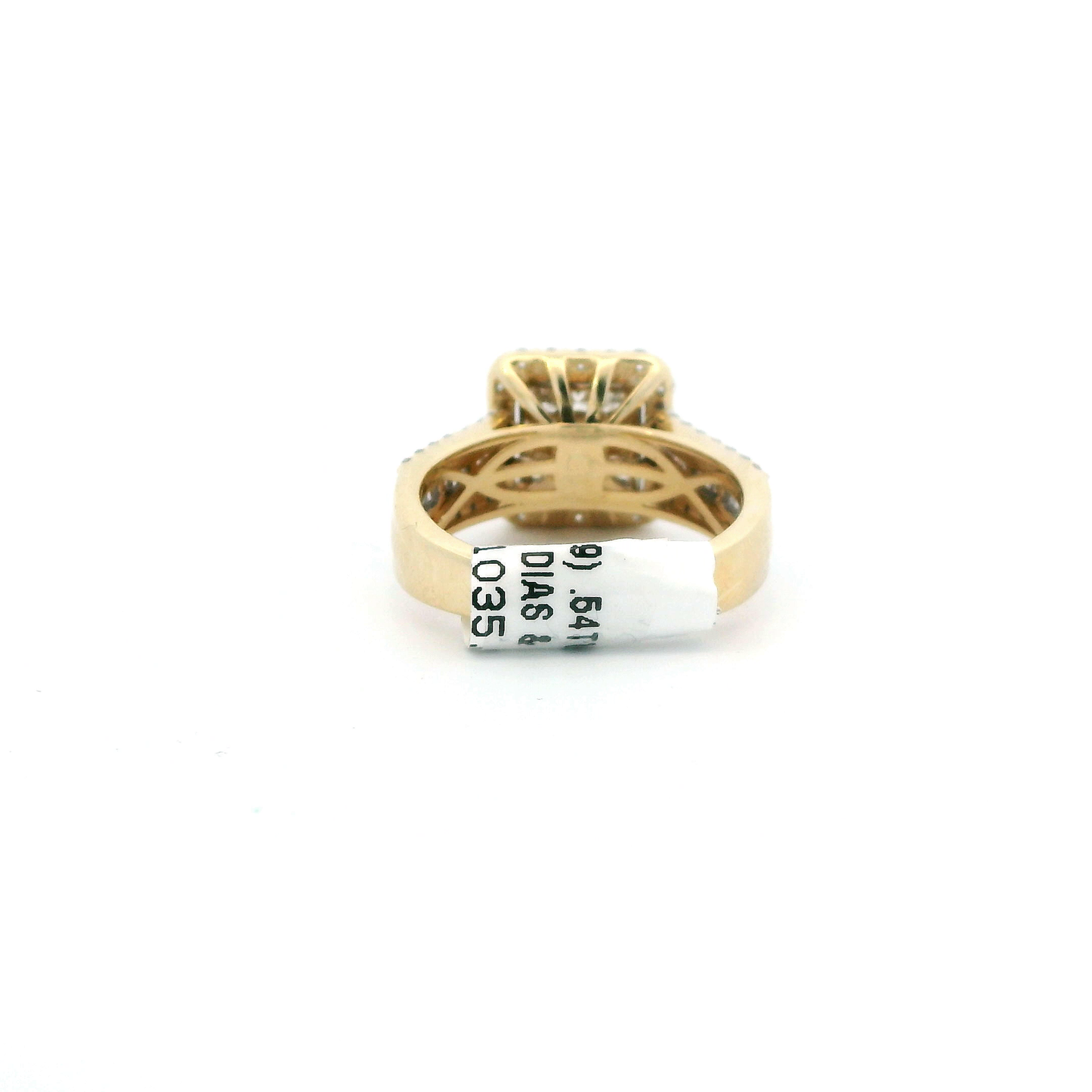 14K Yellow Gold Diamond Women's Ring -1.20ct