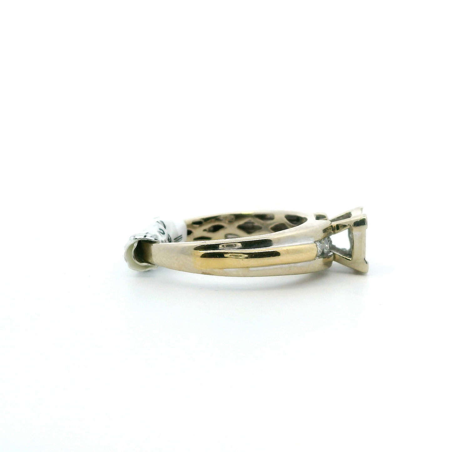 14K Yellow & White Gold Diamond Women's Ring -0.65ct