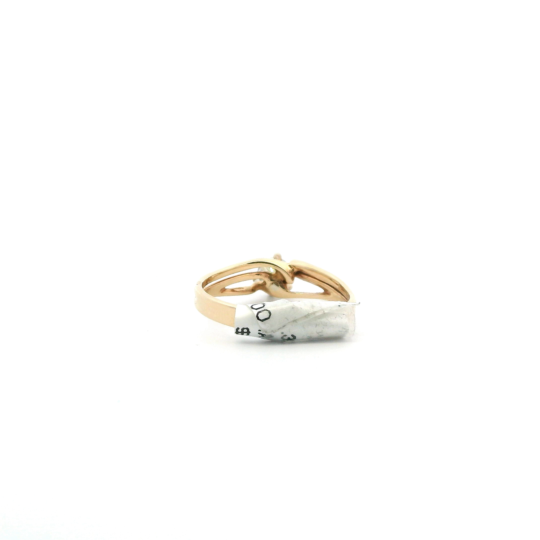 14K Yellow & White Gold Solitaire Diamond Women's Ring -0.30ct