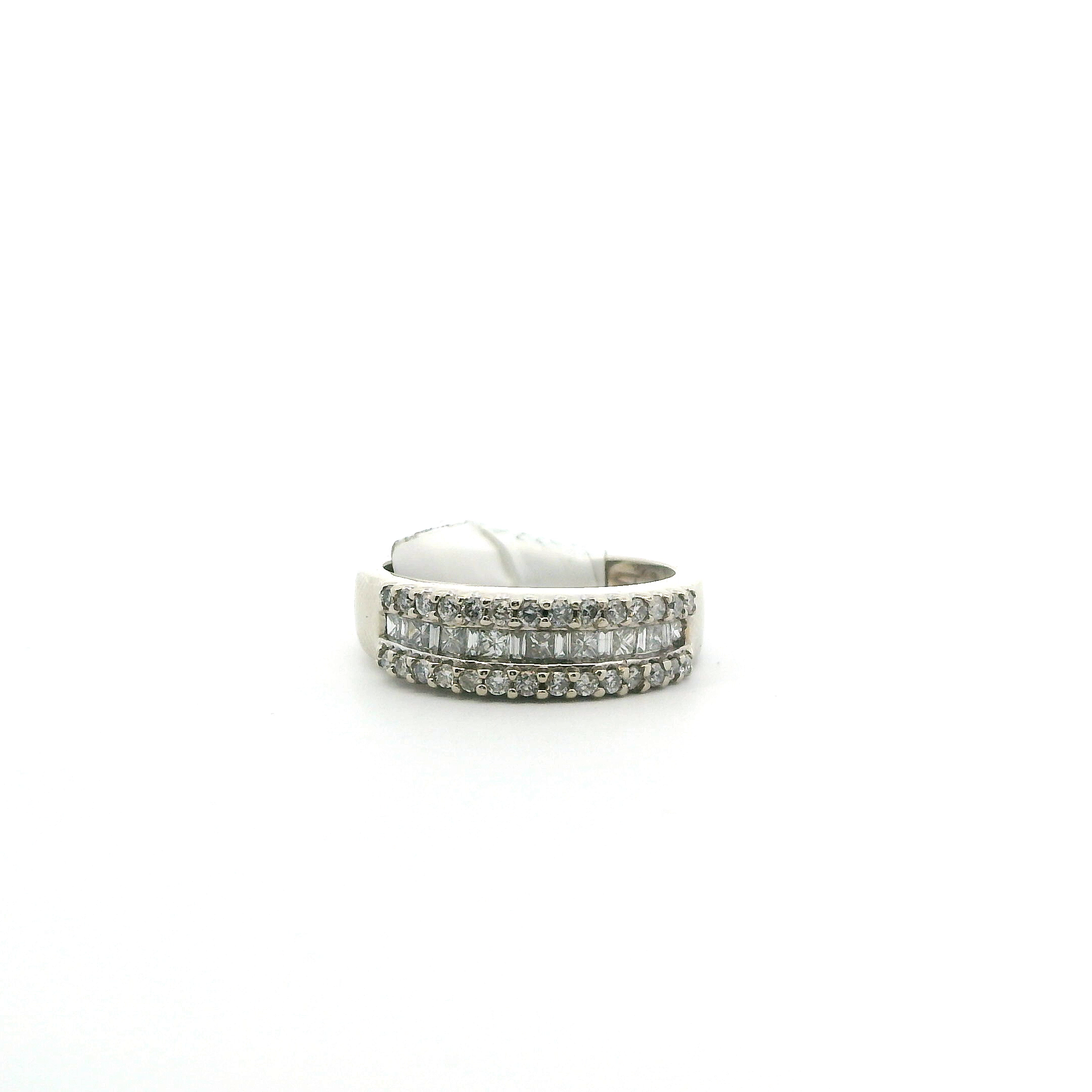 14K White Gold Diamond Women's Ring -0.47ct