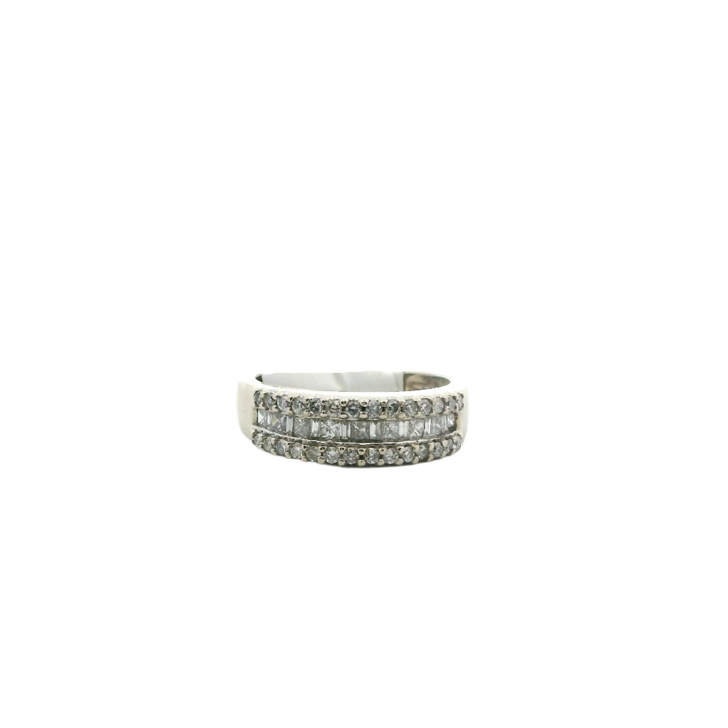 14K White Gold Diamond Women's Ring -0.47ct