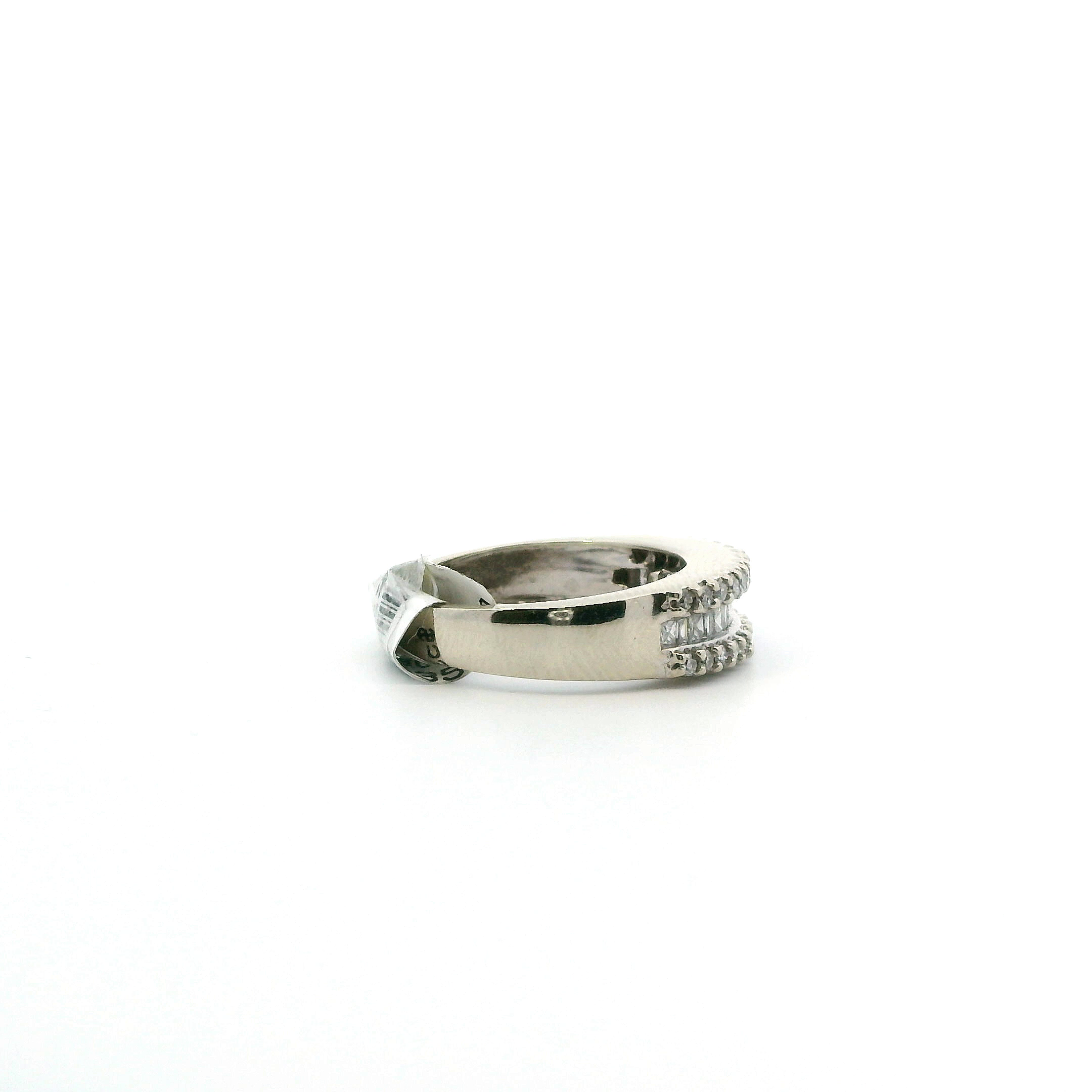 14K White Gold Diamond Women's Ring -0.47ct