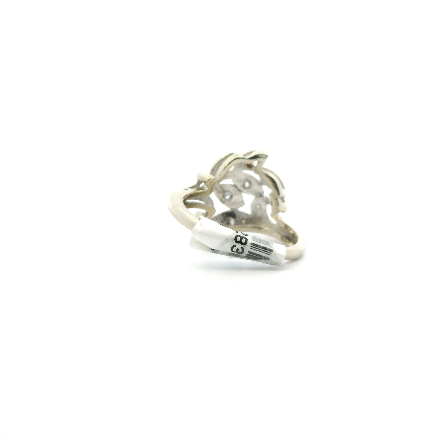 14K White Gold Diamond Women's Ring- 0.17ct
