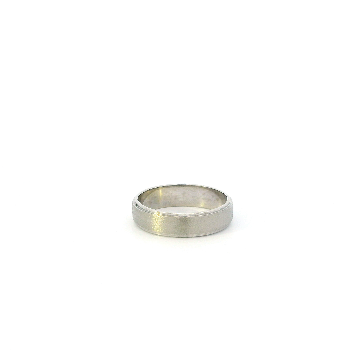 10K White Gold Matte Women's Band