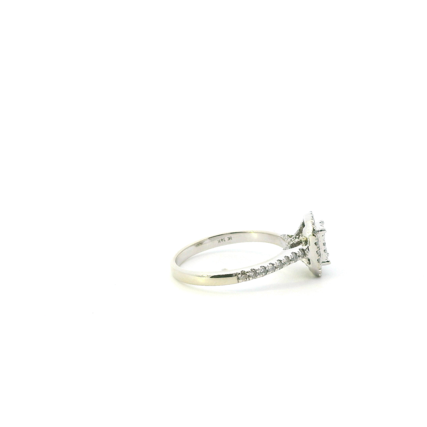 14K White Gold Diamond Women's Ring - 0.62ct