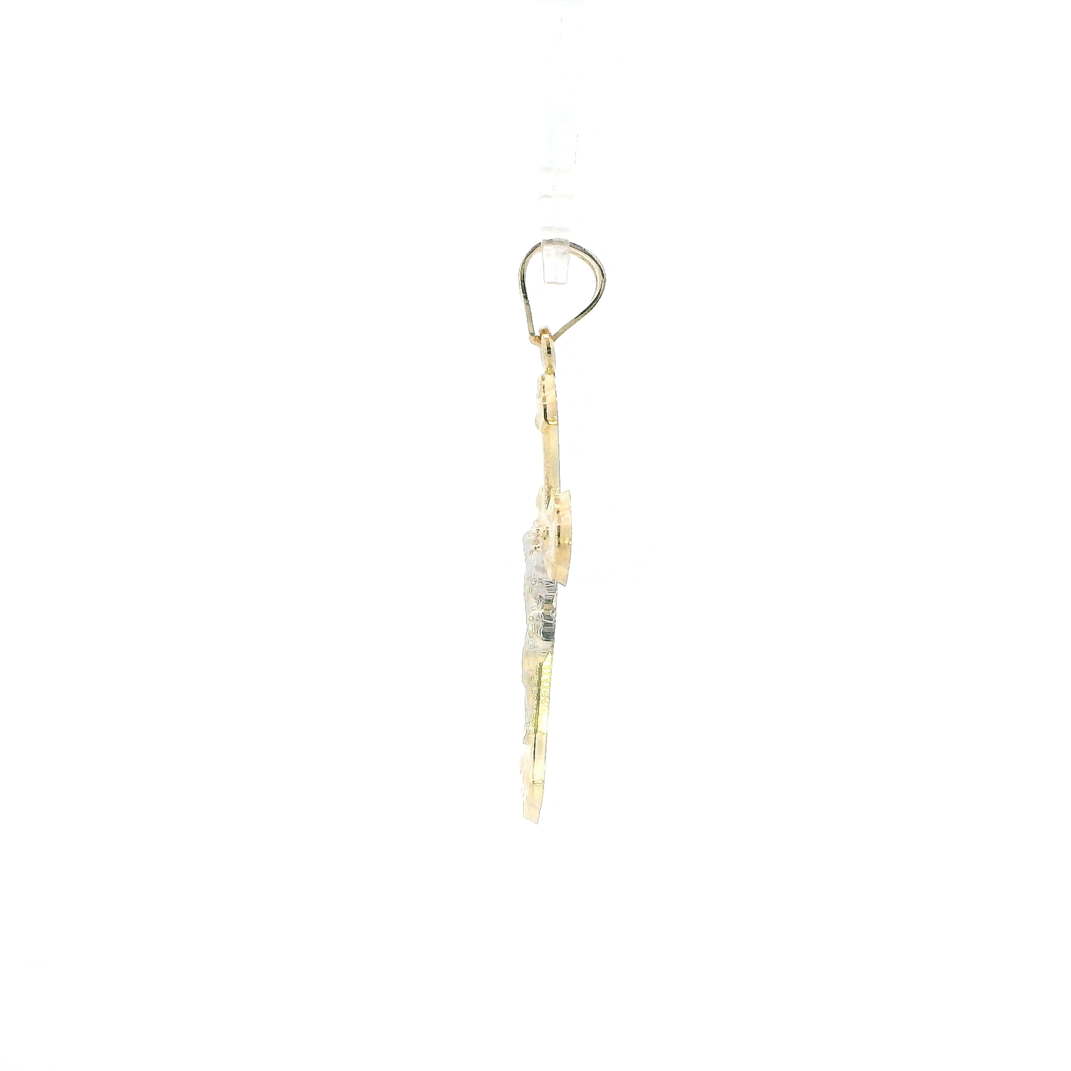 14K Yellow & White Gold Crucifix Pendant