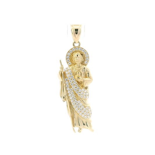 14K Yellow Gold Saint Jude Pendant