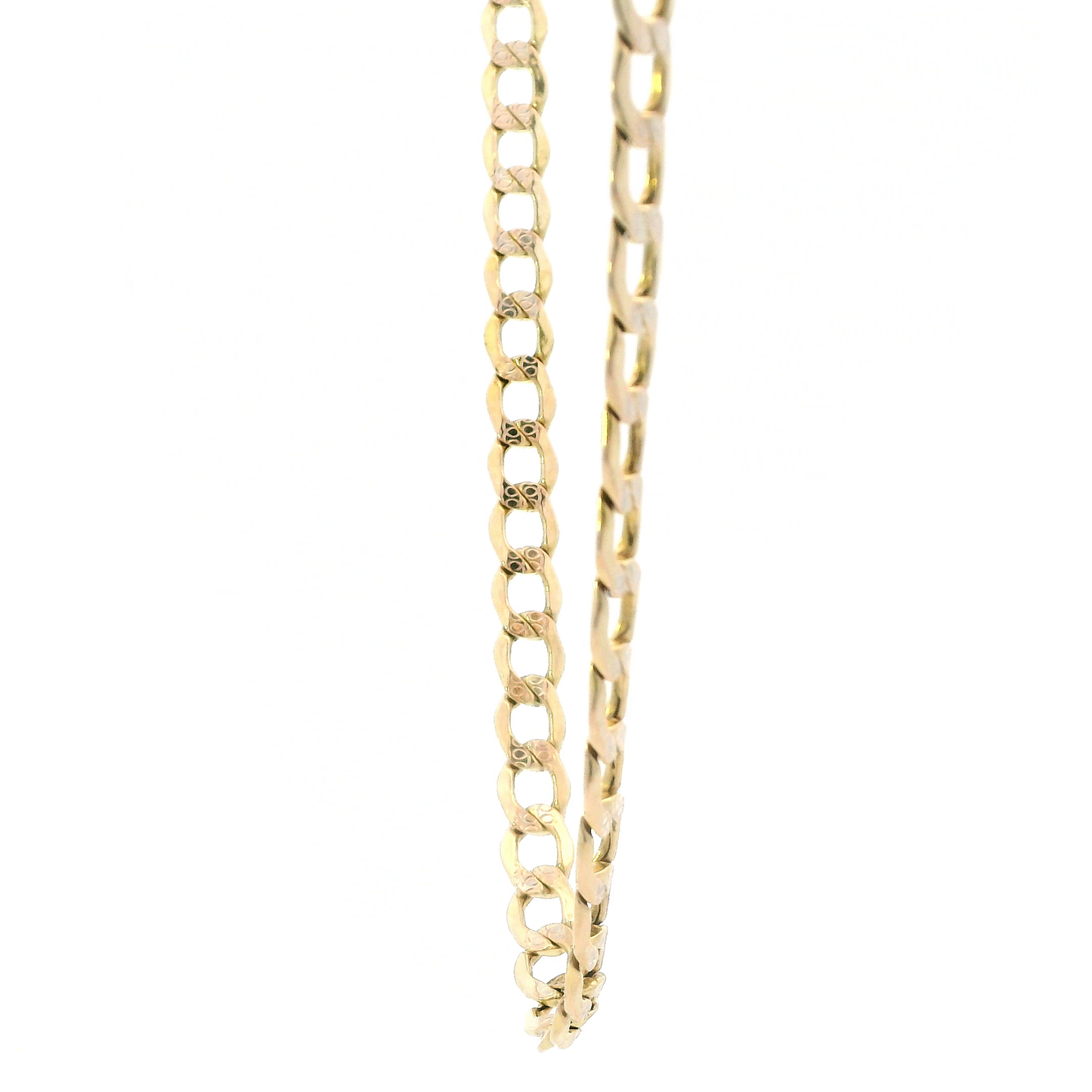 10K Yellow Gold 26.5" Hollow Curb Chain