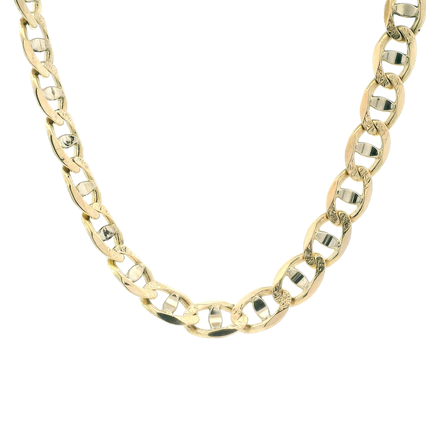 14K Yellow Gold 25" Mariner Chain (Clasp Welded Shut)