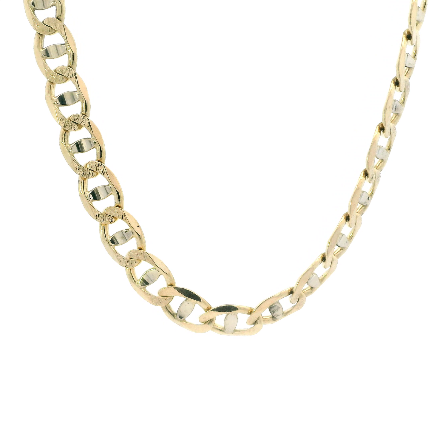 14K Yellow Gold 25" Mariner Chain (Clasp Welded Shut)