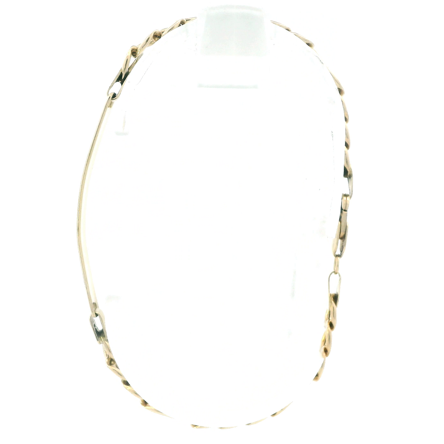 14K Yellow Gold 7.5" Figaro ID Bracelet