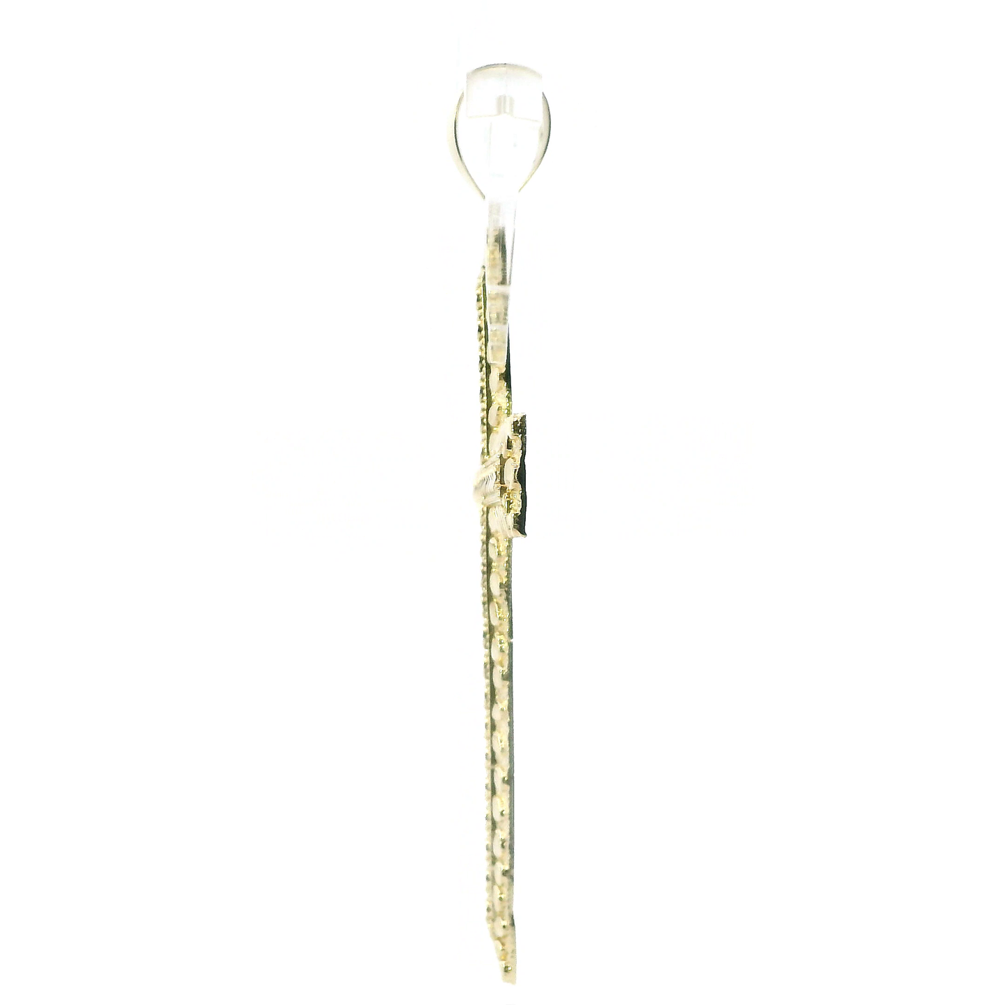 10K Yellow Gold Nugget Cross Pendant