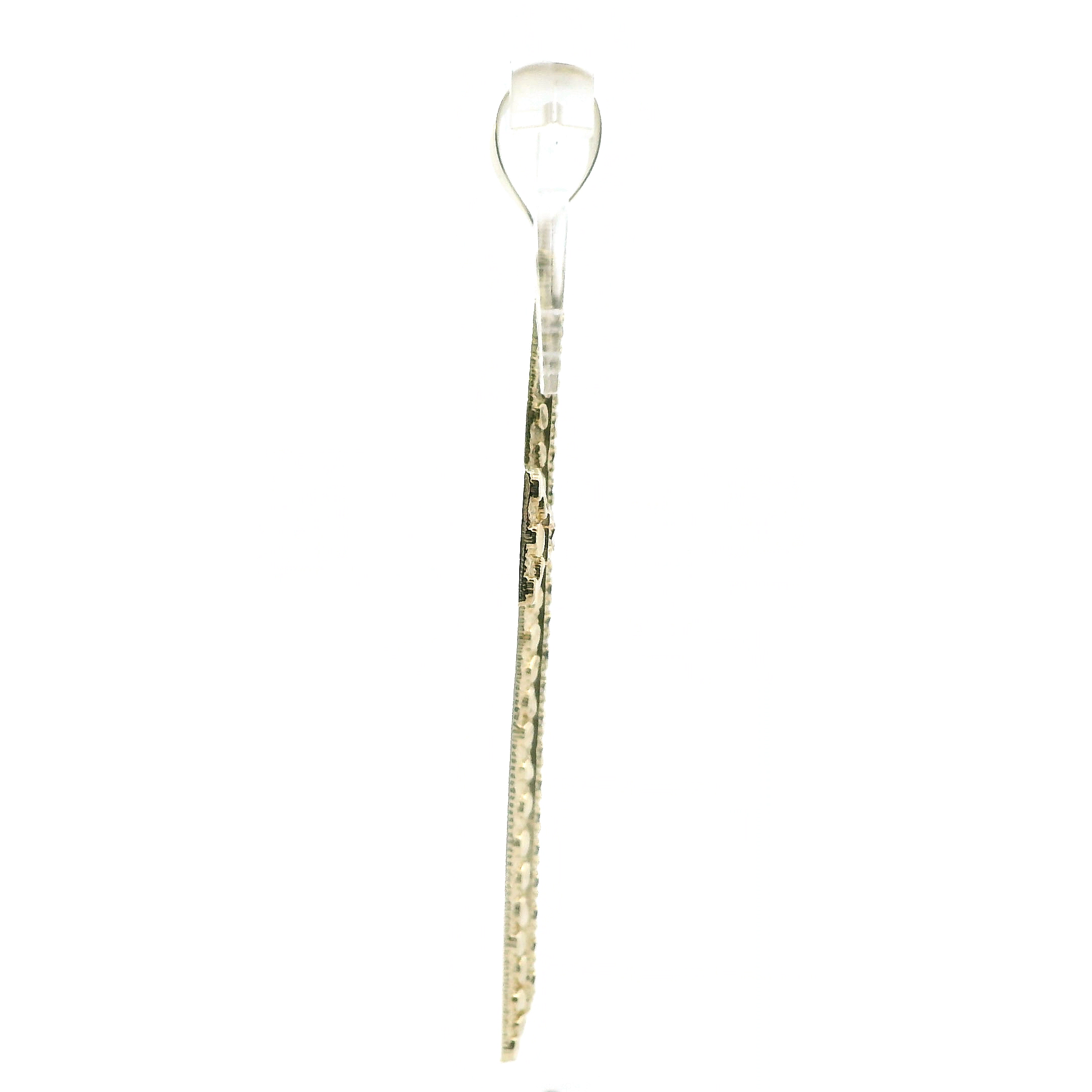 10K Yellow Gold Nugget Cross Pendant