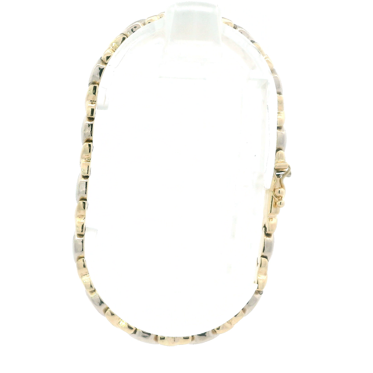14K Yellow & White Gold "XO" Bracelet