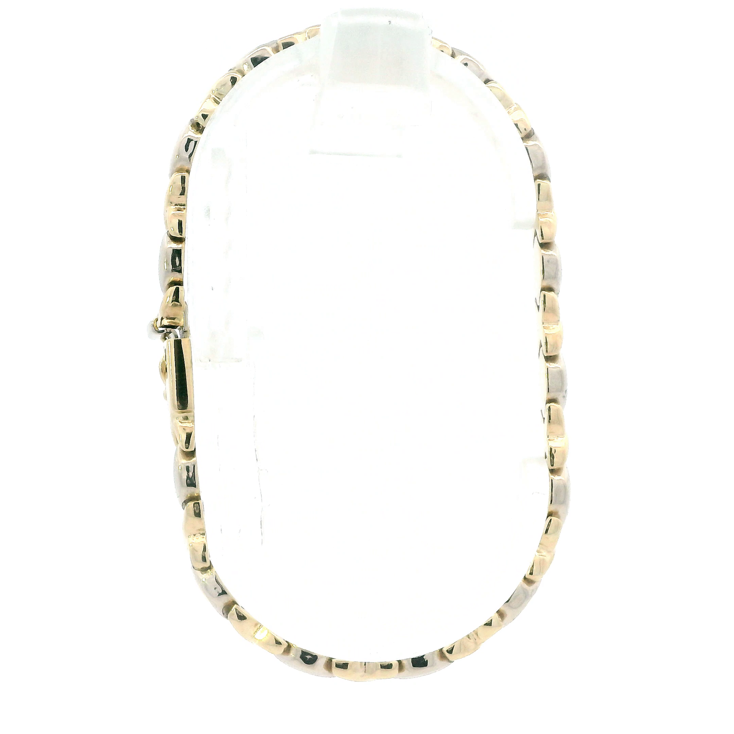 14K Yellow & White Gold "XO" Bracelet