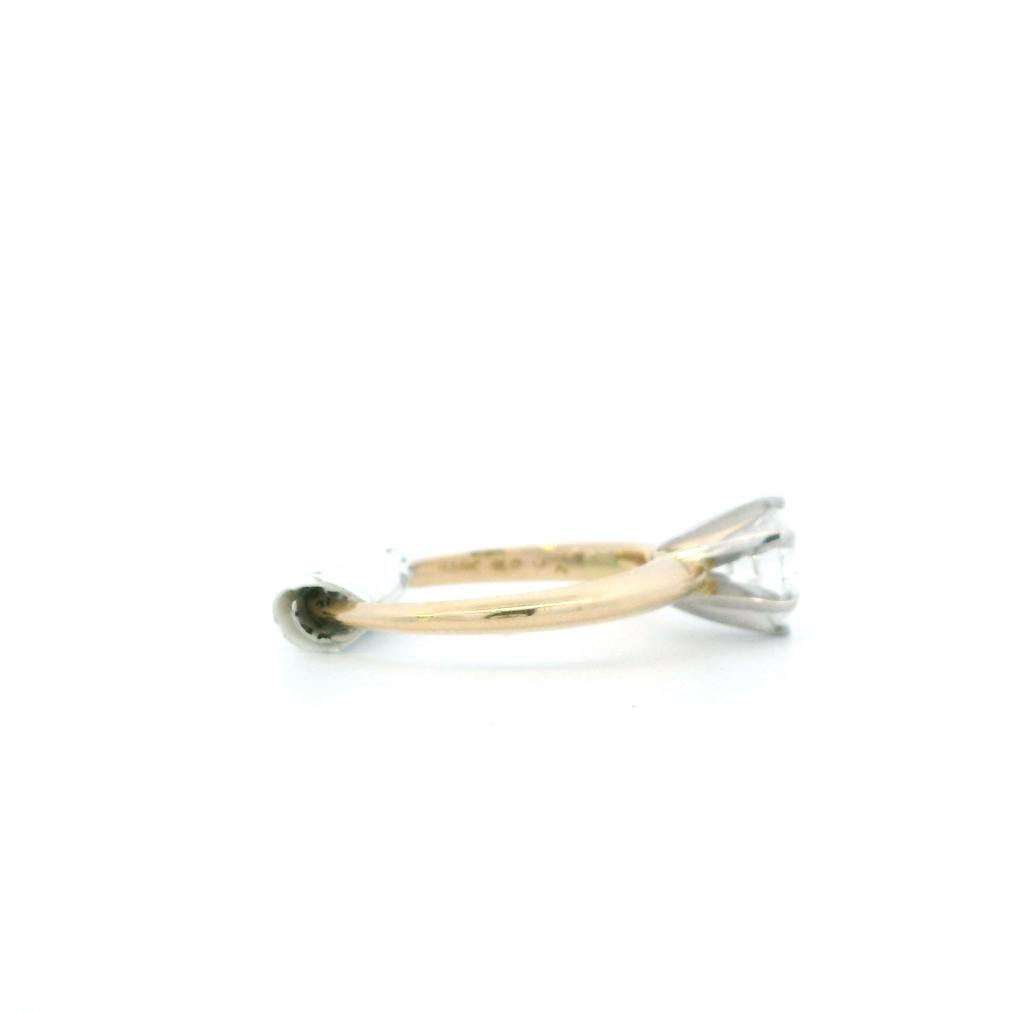 14K Yellow Gold Certified Lab Grown Solitaire Diamond Women's Ring - 0.90ct