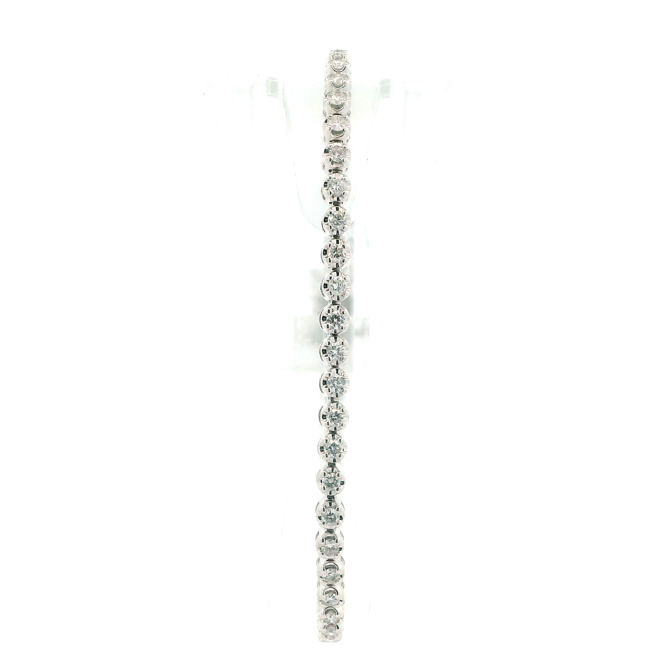 10K White Gold Diamond Tennis Bracelet -1.56ct