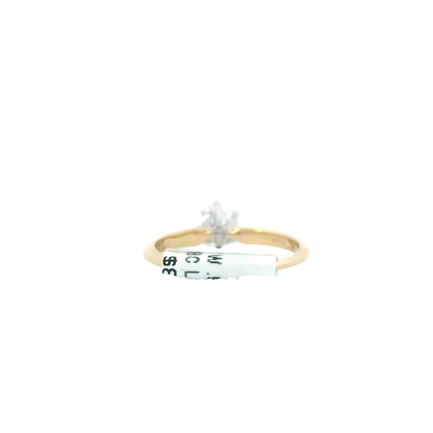14K Yellow Gold Certified Lab Grown Solitaire Diamond Women's Ring - 0.90ct