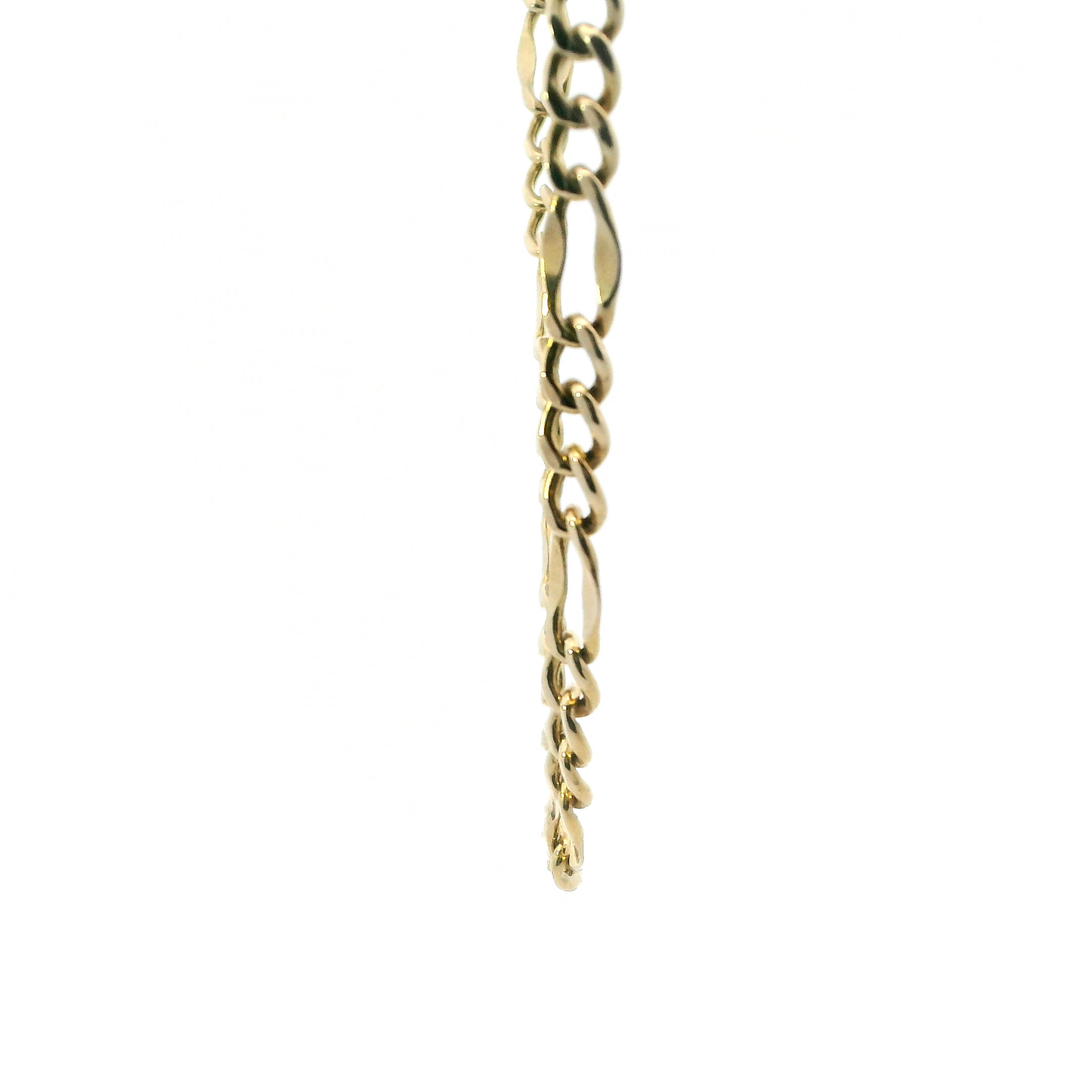 14K Yellow Gold 20" Fancy Figaro Chain
