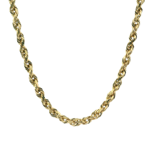 14K Yellow Gold 24.25" Rope Chain