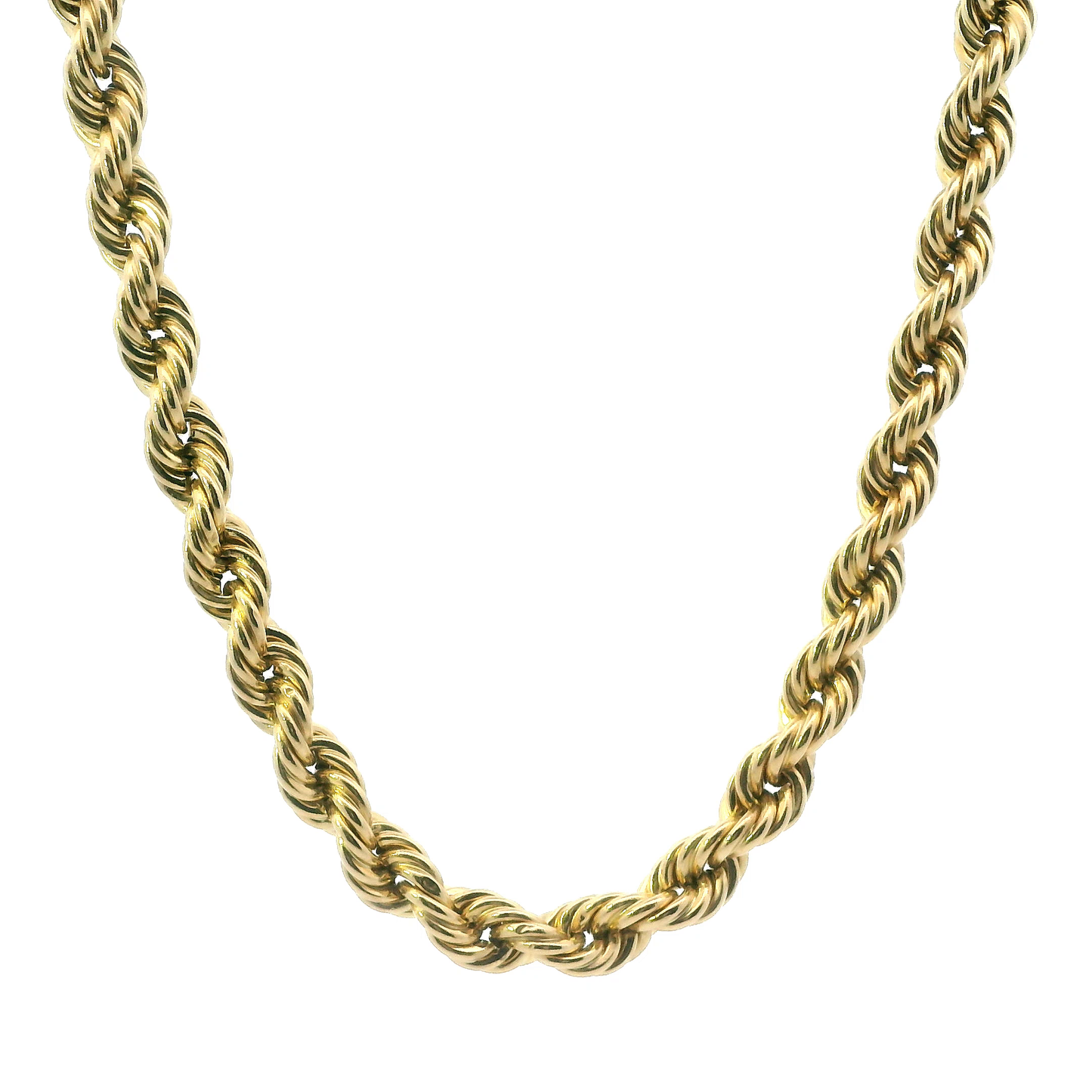 10K Yellow Gold 22" Hollow Rope Chain