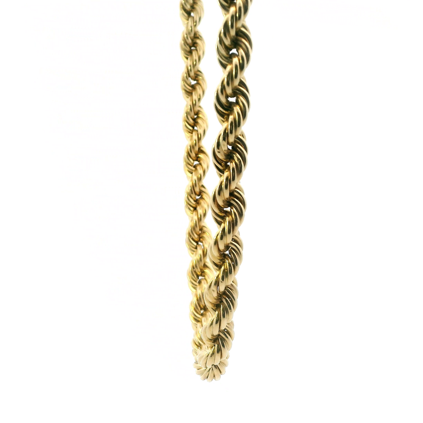 10K Yellow Gold 22" Hollow Rope Chain