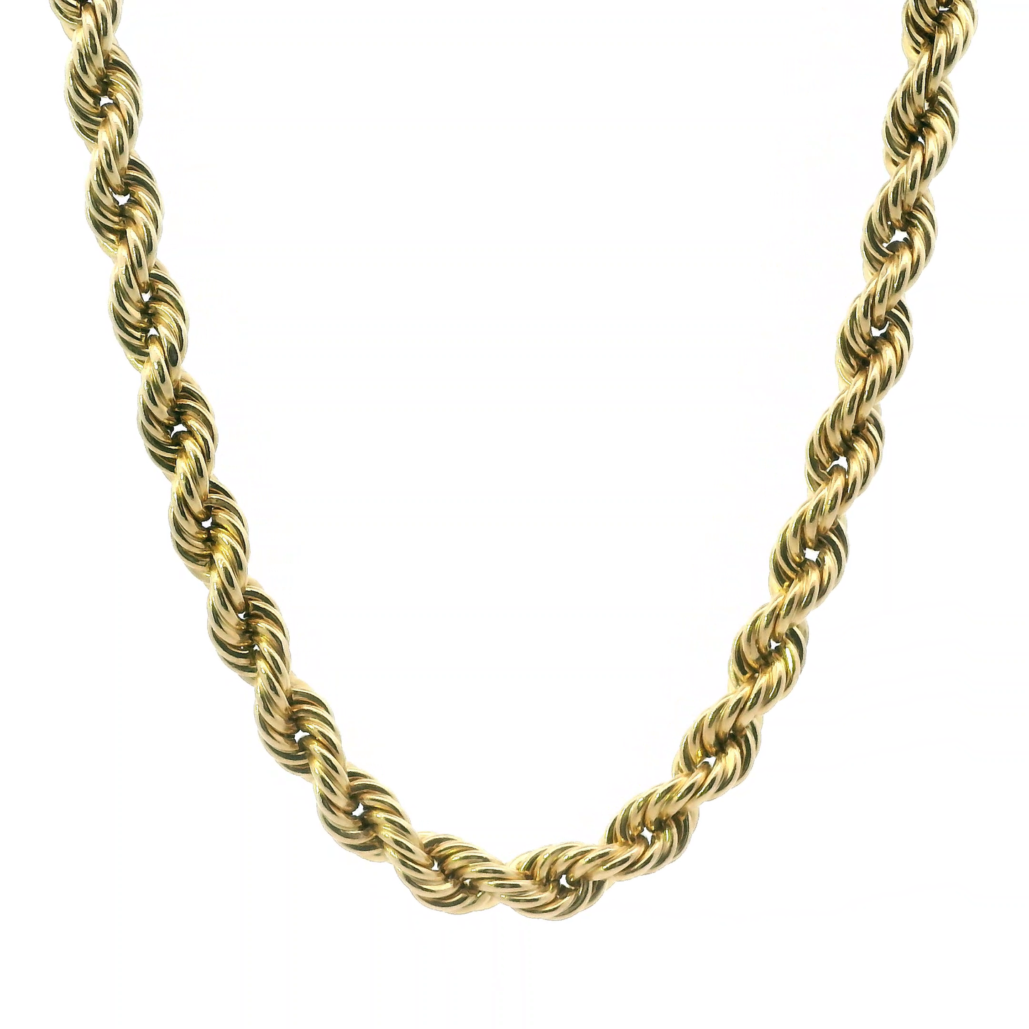 10K Yellow Gold 22" Hollow Rope Chain