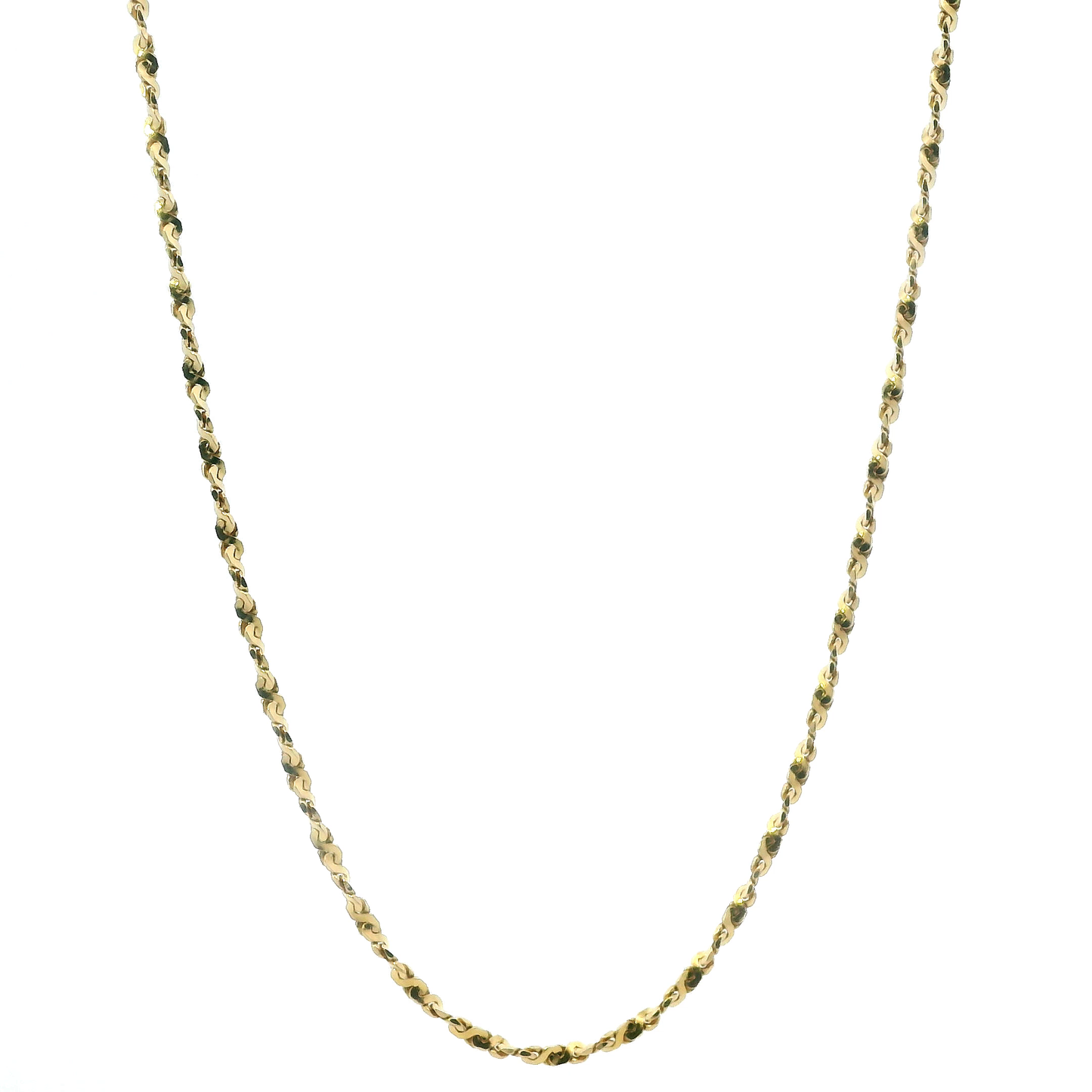 14K Yellow Gold 24" Singapore Chain