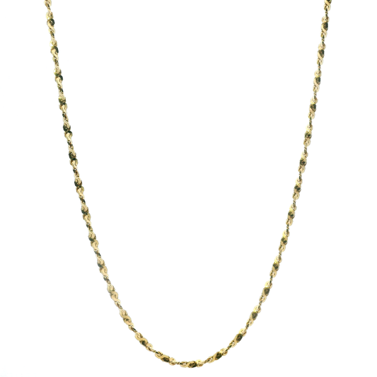 14K Yellow Gold 24" Singapore Chain