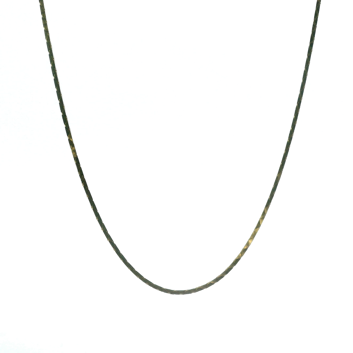 14K Yellow Gold 30" Triangle Linked Chain