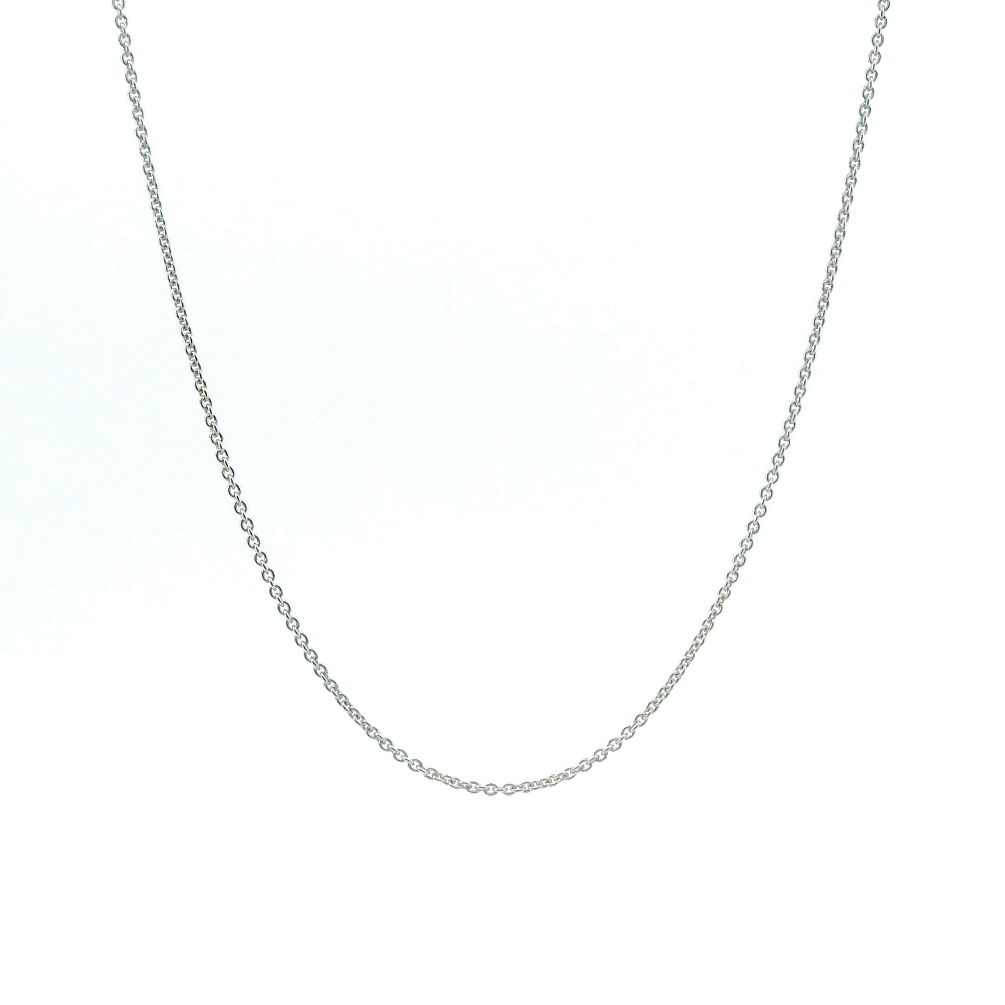 10K White Gold 18" Cable Chain