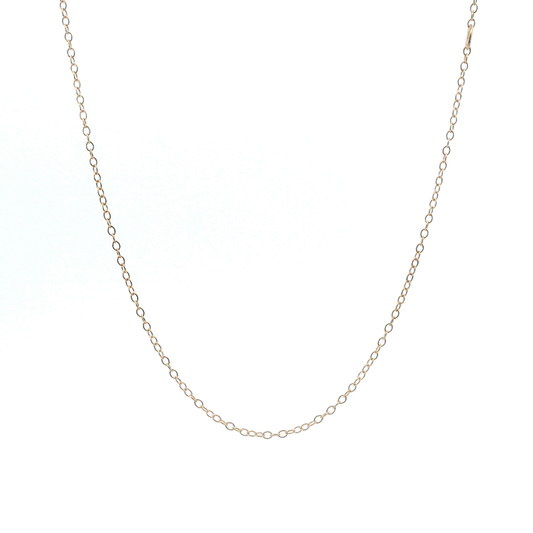 14K Rose Gold 16-18" Cable Chain
