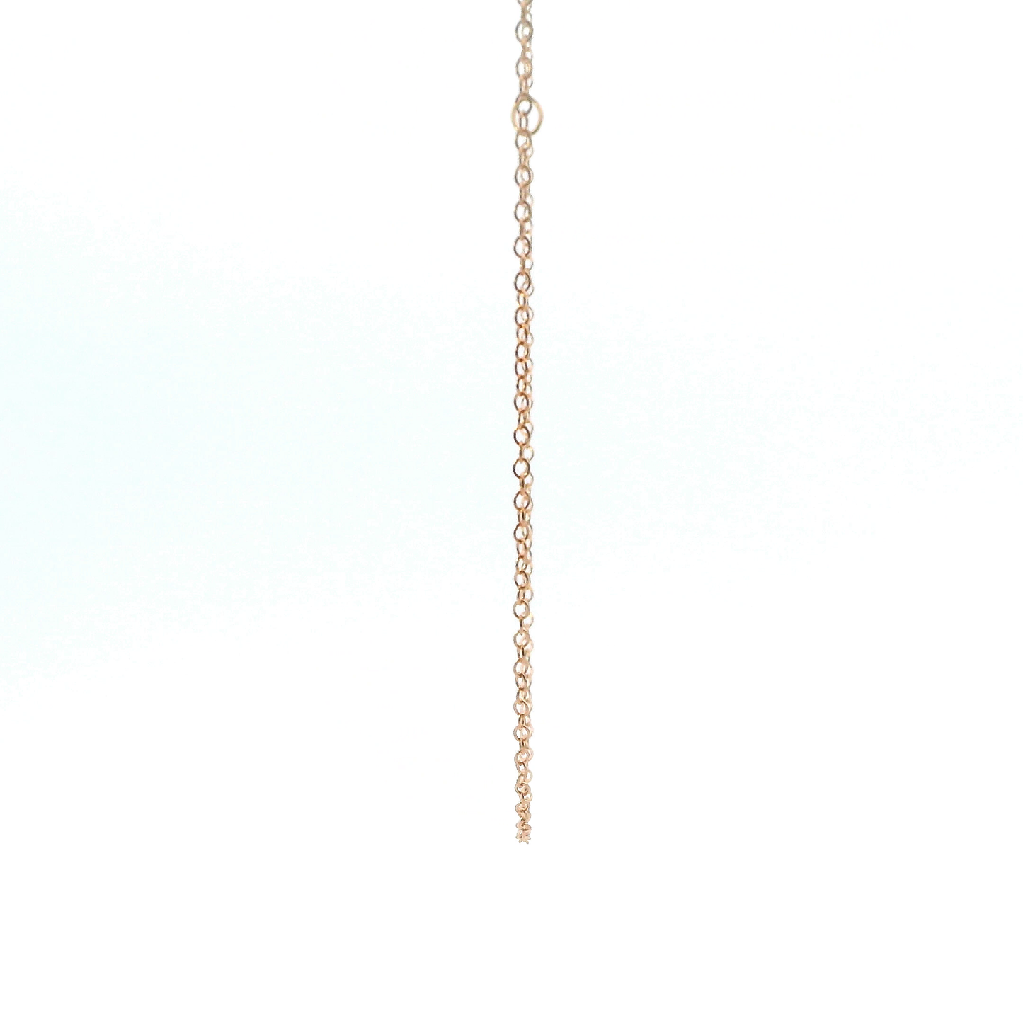 14K Rose Gold 16-18" Cable Chain
