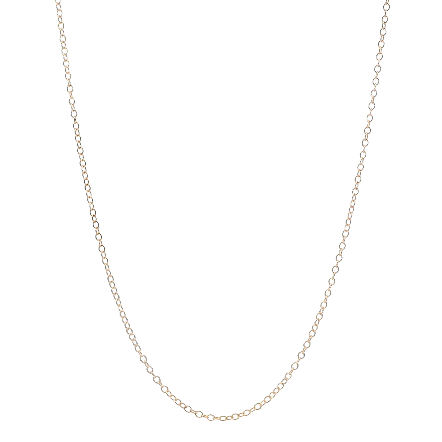 14K Rose Gold 18" Cable Chain