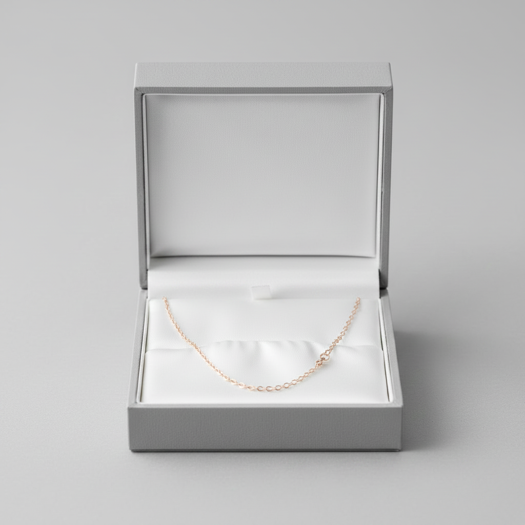 14K Rose Gold 18" Cable Chain