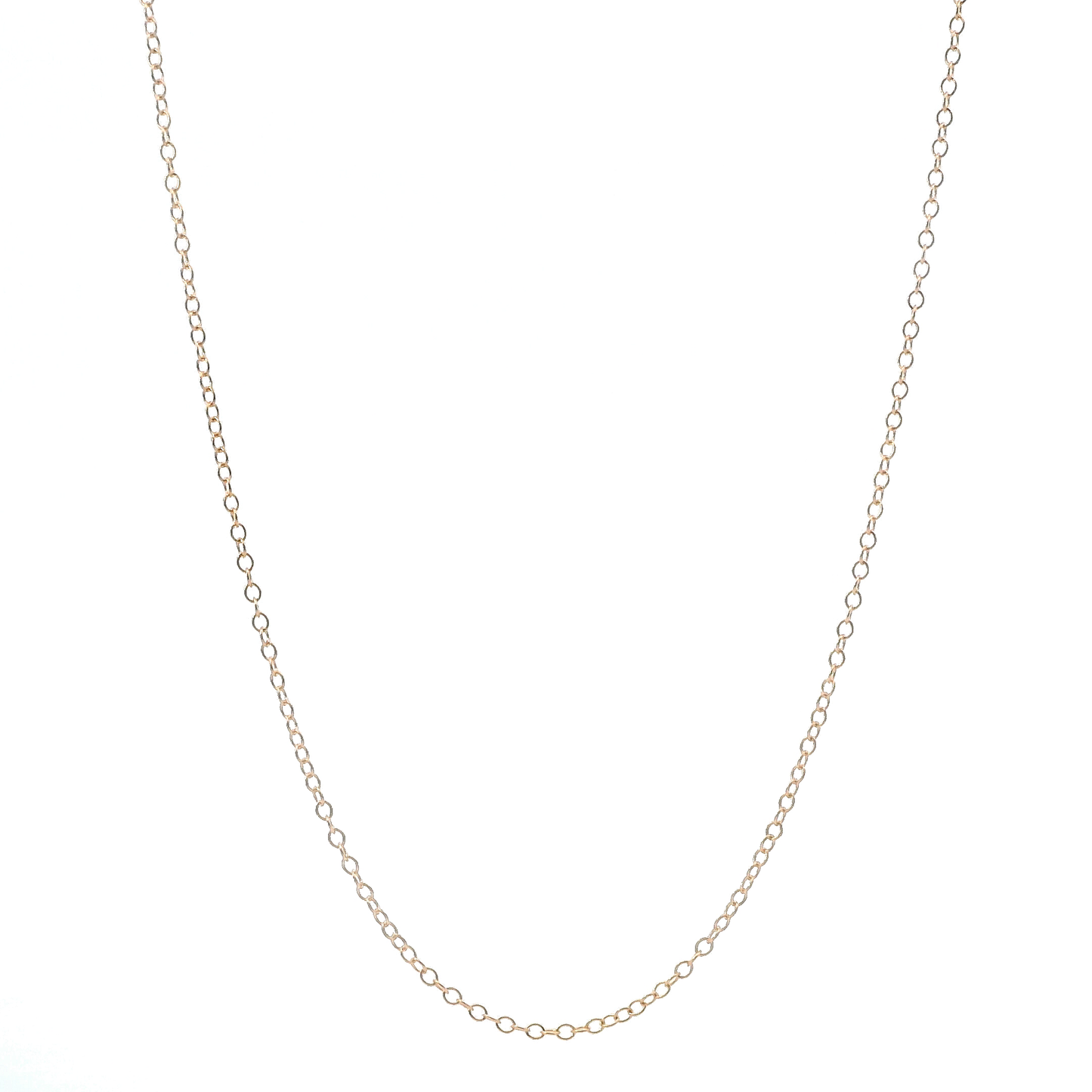 14K Rose Gold 18" Cable Chain