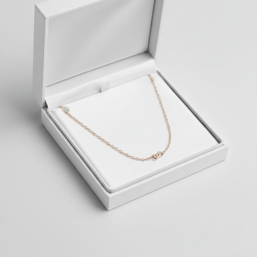 14K Rose Gold 18" Cable Chain