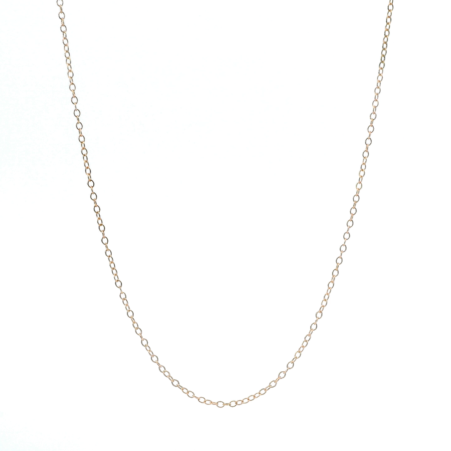 14K Rose Gold 18" Cable Chain