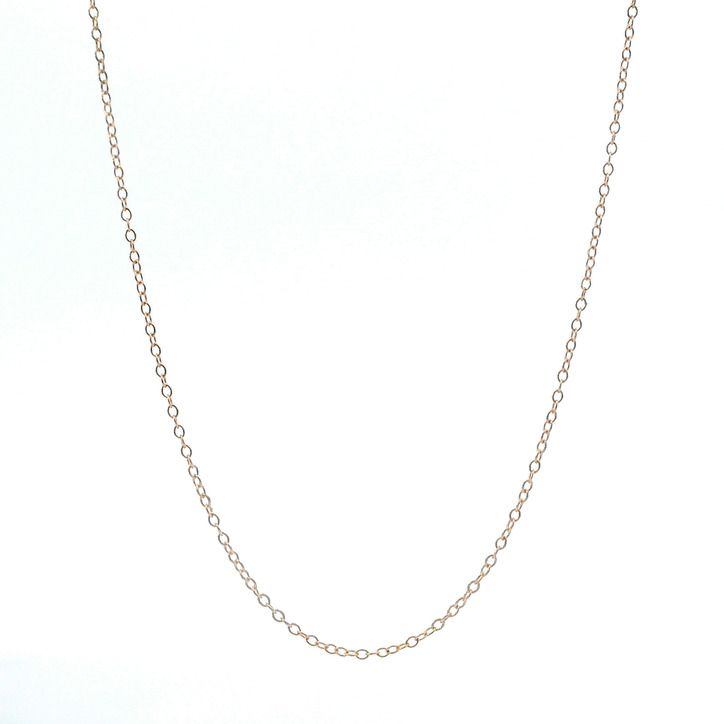 14K Rose Gold 18" Cable Chain