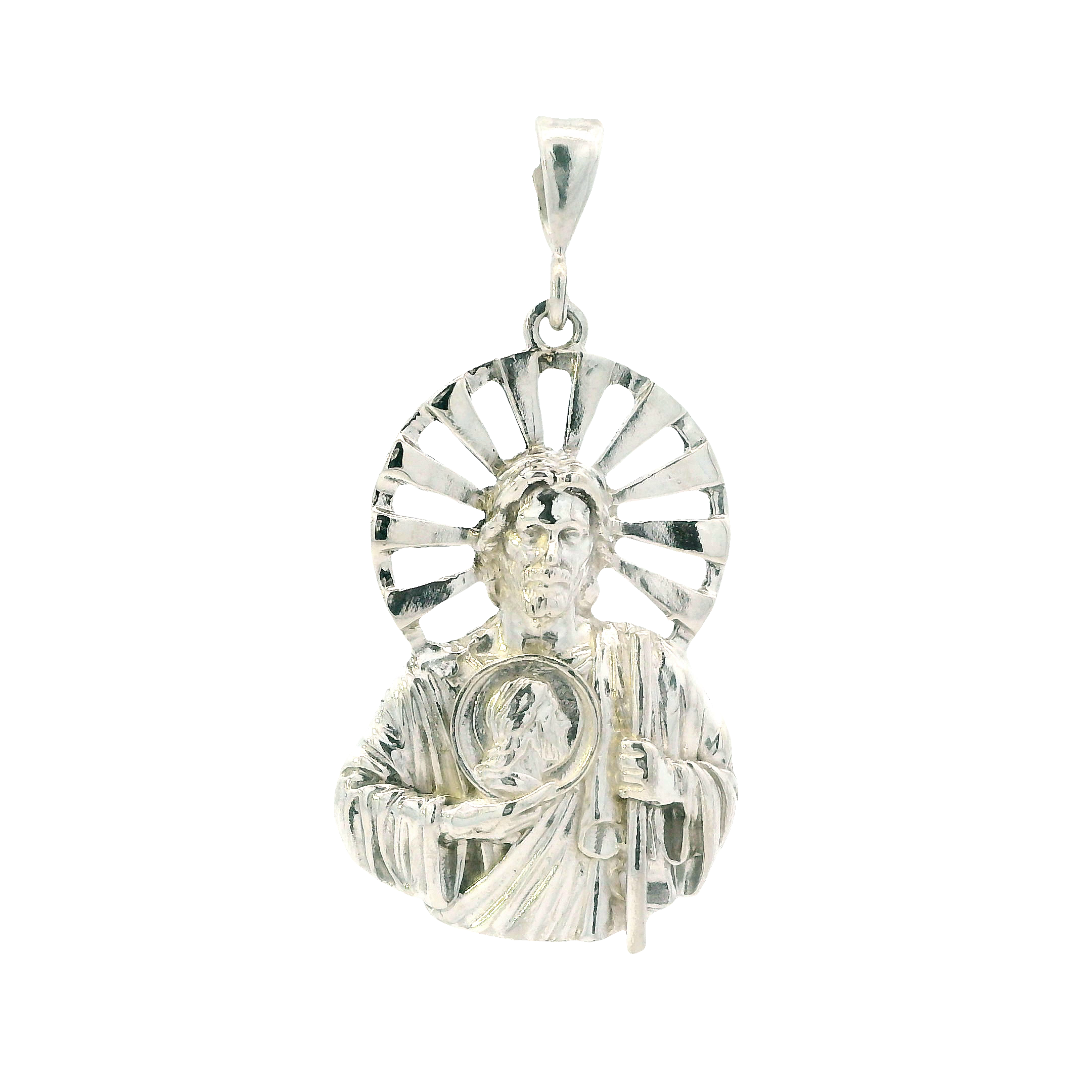 Sterling Silver Religious Pendant