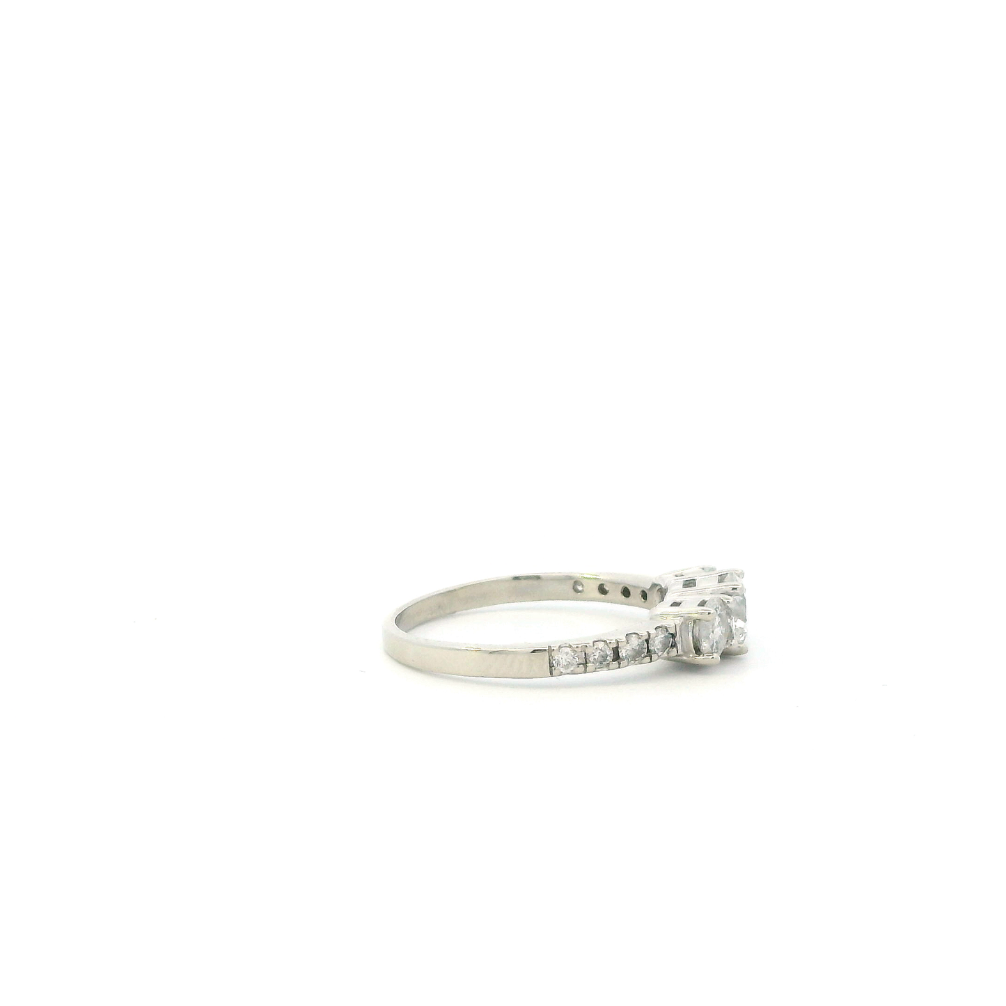 10K White Gold Diamond Women's Ring -1.13ct