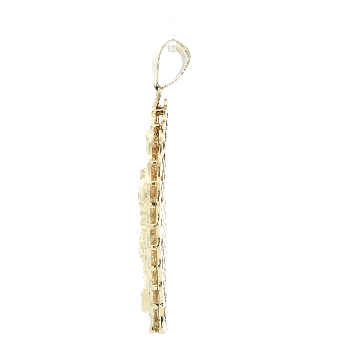 10K Yellow Gold Virgin Mary Pendant