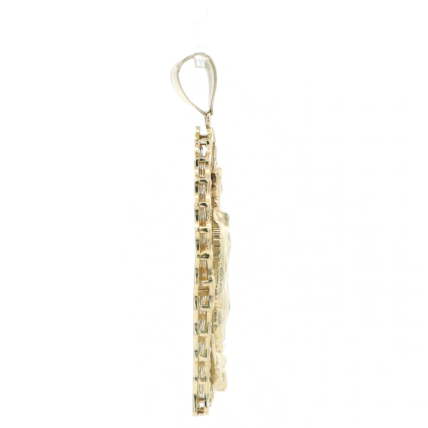 10K Yellow Gold Virgin Mary Pendant