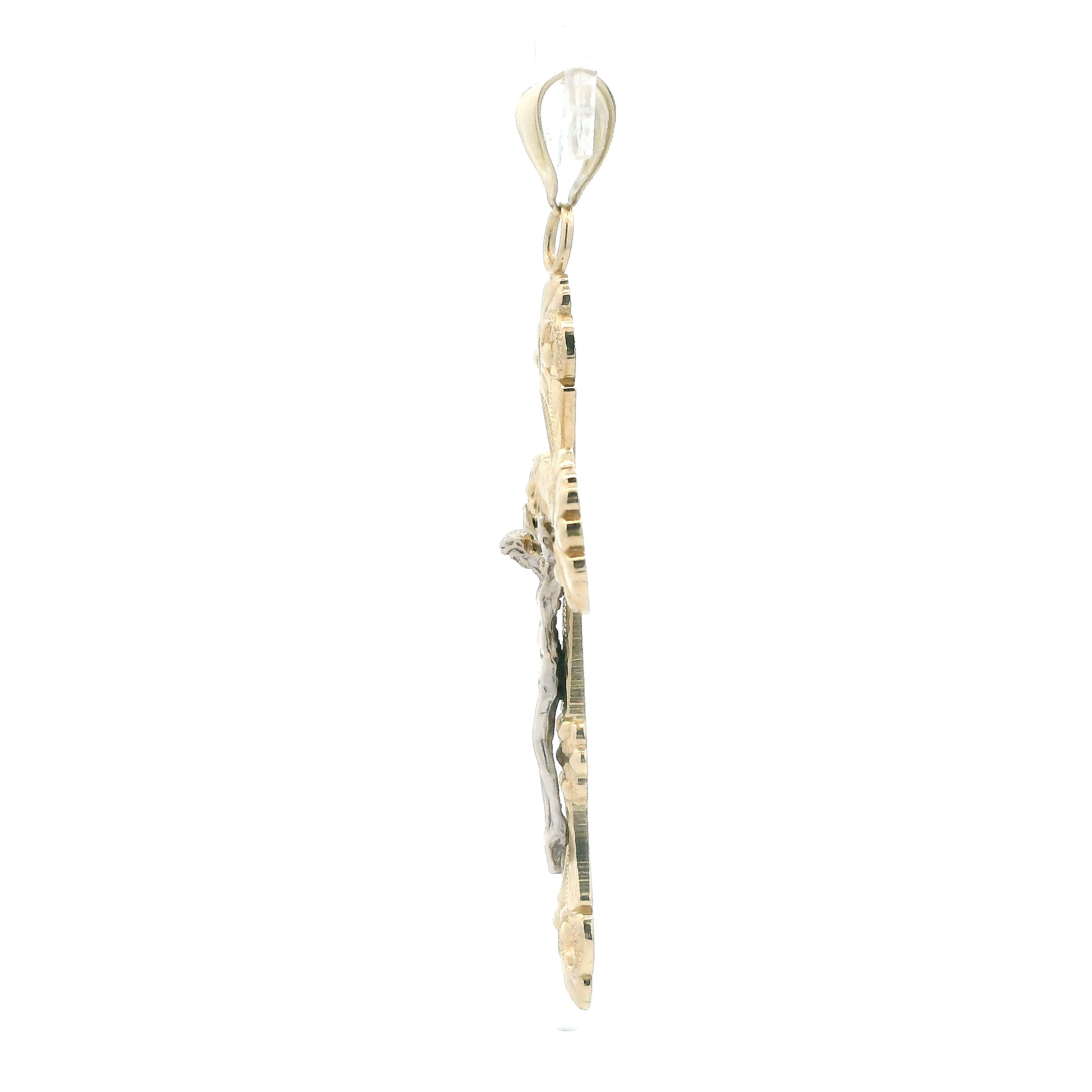 14K Yellow Gold Crucifix Pendant