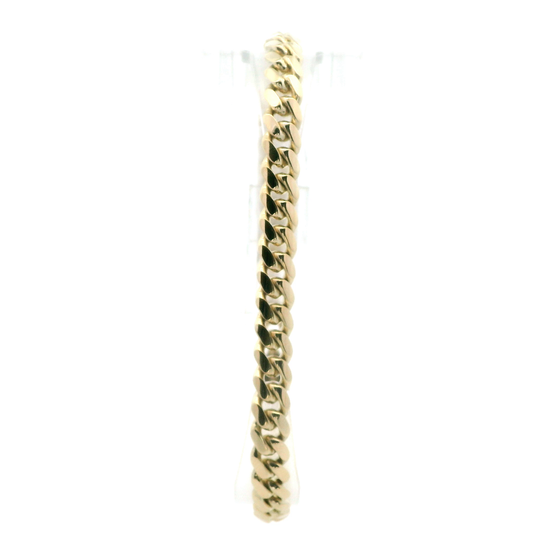 14K Yellow Gold 8.75" Cuban Bracelet